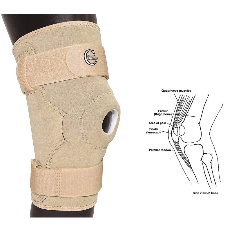 SOLACE CARE Stabilizing Hinged Knee Patella Support Brace 2PCS(Pair) |