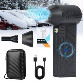 Snow Whiz Led Turbo Blower, Mini Turbo Snow Blower, Snowwhiz Turbo Blower Hand Held, Turbo Breeze Electric Blower with Led, 3 Gear Adjustable Mini Turbo Snow Blower by Hand