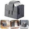 Longzhuo Caravan Felt Plate Holder, Dinnerware Storage Box, Motorhome Kitchen
