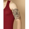 2 Sheets Dragon Tattoo Phoenix Tattoo Temporary Tattoo Arm Tattoo