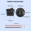 MAEZOE 10-Pack 12V Round Rocker Switch, SPST 20mm Mini 12