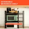 Microwave Oven Rack, Expandable Microwave Stand Countertop Shelf Heavy Duty