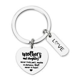Mothers Day Gifts Keychain for Women Mom Mother in Law Gift from Daughter New Bonus Mom Mama Birthday Gifts I Love You Mom Keychain Gift for Best Mom Mommy Ever Gifts for Moms Engraved Key Chains