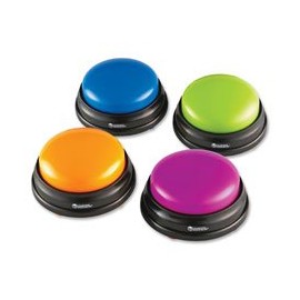 Answer Buzzers Game, 4/PK, Multi, Sold as 1 Package, 4 Each per Package