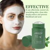 Green Tea Purifying Clay Stick Mask, Face Moisturises Oil Control,