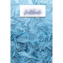 Icy Blue Crystal Notebook: Blank College Ruled Lined Page Journal