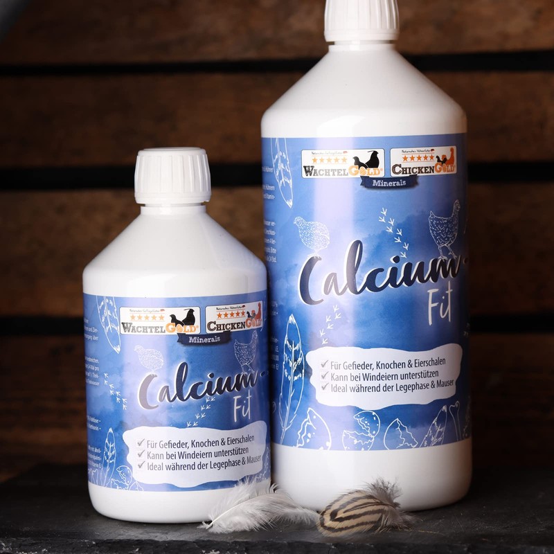 WachtelGold Calcium-Fit 500 ml Liquid Calcium Preparation for Quails, Chickens