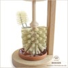 Redecker Natural Toilet Brush (Toilet Brush Set with Edge Cleaner)