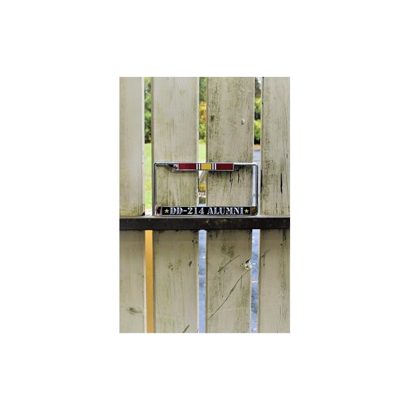 VetFriends.com US Veteran License Plate Frame with DD-214 Alumni and