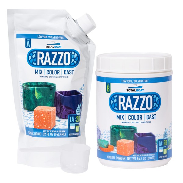 TotalBoat Razzo Acrylic Mineral Casting Compound Kits for DIY Home