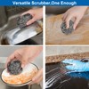 10 Pack Stainless Steel Scrubber, Steel Wool Srubber for Scouring