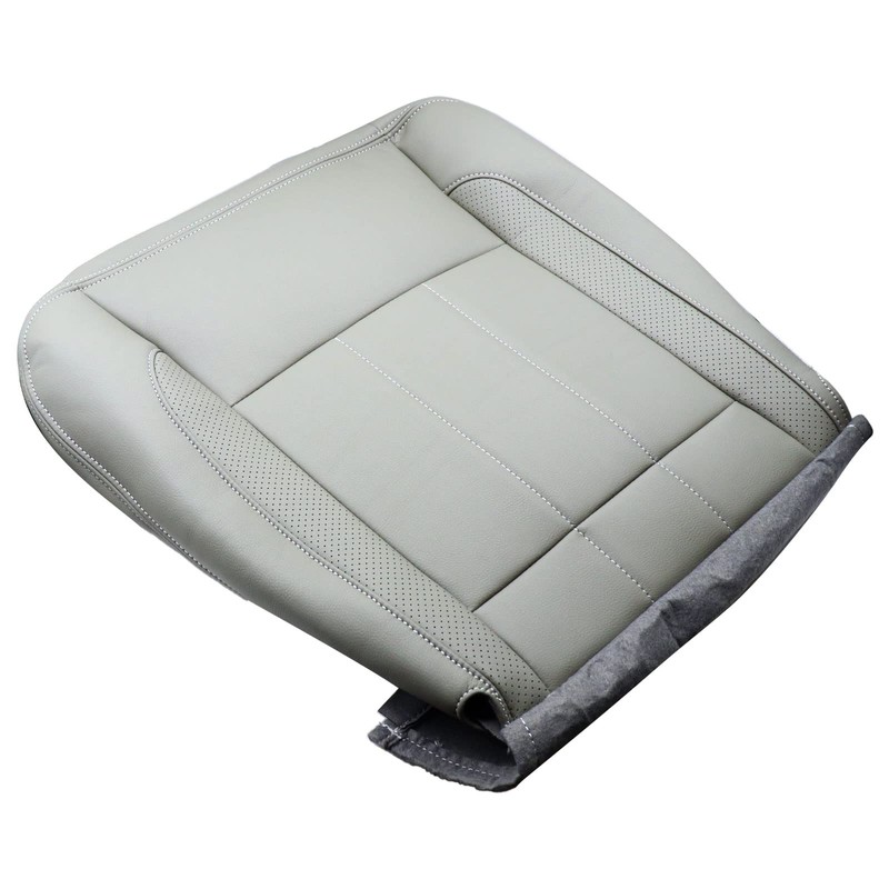 NLQR Driver Side Bottom Seat Cover Replacement Leather Gray Compatible