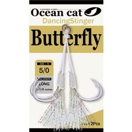 OCEAN CAT - Ganchos circulares de ayuda para montar con forma de gato para bailar con aguijón y jigging lento, caída rápida, picth, gancho de monstruo, mariposa, espíritu, negro, Mamba para el sur de