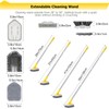 Lalafancy Shower Cleaning Brush with Locking Head, 3 in 1