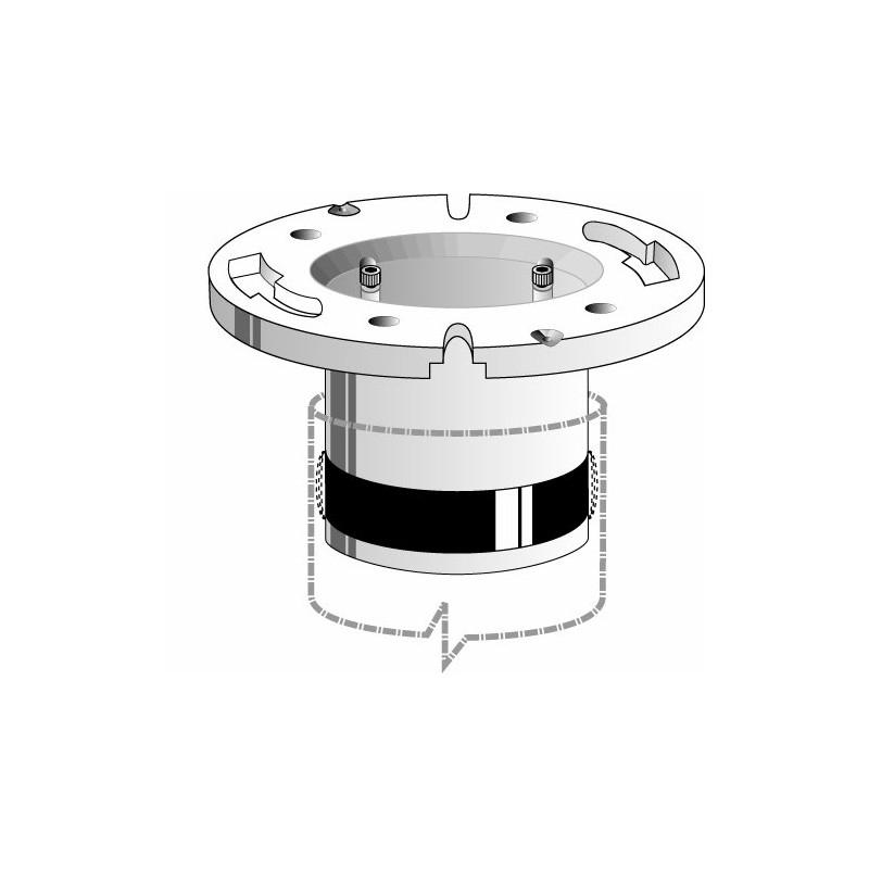 BruCo Products, LLC GH950A 4" ABS Closet Flange Works W/CAST
