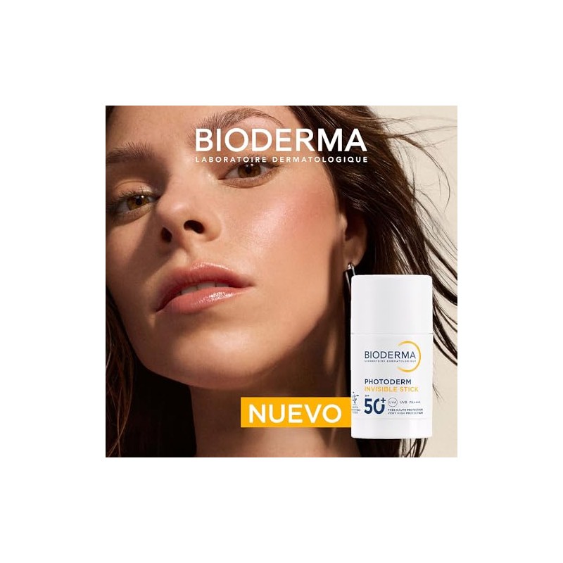 BIODERMA, Protector Solar en Barra, Photoderm Invisible Stick FPS 50+,