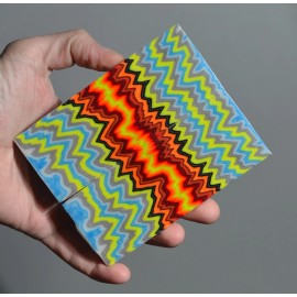 Handmade New knife block and scales stabilized fiber- fabric micarta handle blanks - Pair scales 8mm.