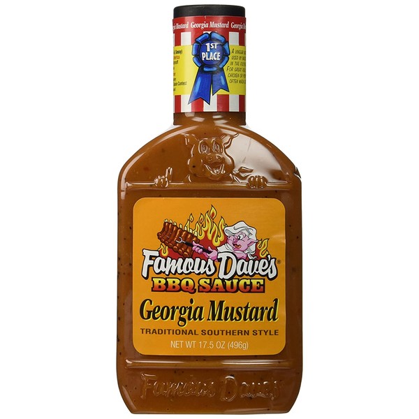 Famous Dave's BBQ Sauce Georgia Mustard, 17.5000-ounces (Pack of6)