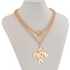 Your Always Charm Gold Chunky Cross Necklace for Women Statement