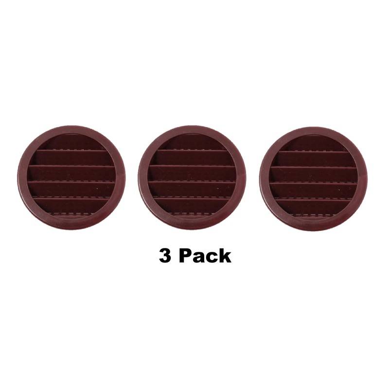 2" Round Plastic Louver Soffit Air Vent Reptile Screen Grille