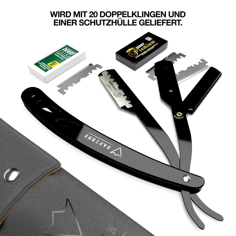Sapiens Razor with Interchangeable Blades - Professional Razor with 10