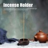 Incense Holder Plate, Wooden Round Incense Bowl with Multiple Holes,