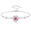 Opal Heart Ashes Urn Bracelet for Women 925 Sterling Silver