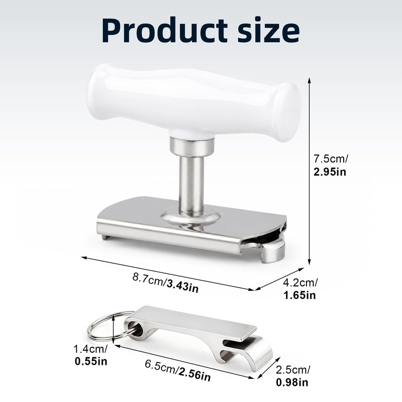 Stainless Steel Jar Opener for Seniors with Weak Hands, Adjustable