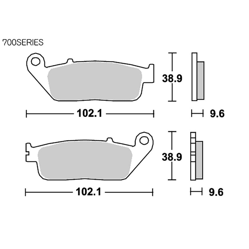 KITACO SBS Brake Pads 700HF Ceramic CBR250RR CBR250R CB250F CBR400R