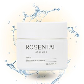 ROSENTAL Organics SPF30 Moisturiser Day Cream with SPF 30 - Enriched with Hyaluronic + Algae Extract - 100% Vegan Sun Cream for the Face