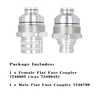 kimllier 7246802 7246799 1/2 Hydraulic Male & Female Flat Face