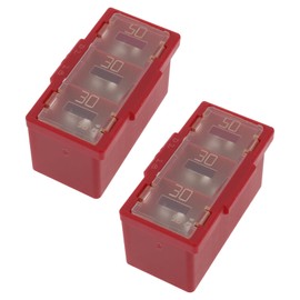Be In Your Mind 2Pcs Fusible Link 50A 30A 30A Car Fuse 24370C991B 9098208299 for Car Truck SUV Boat Red 27.5x16x14.5mm