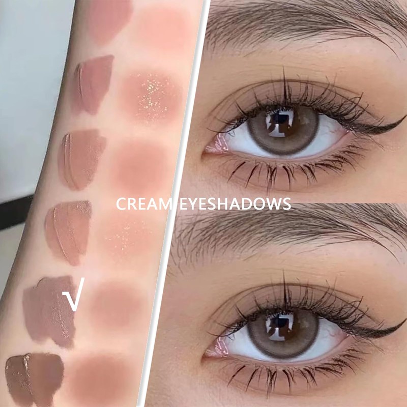 Long Lasting Waterproof Liquid Matte Eyeshadow In Neutral Nude Brown