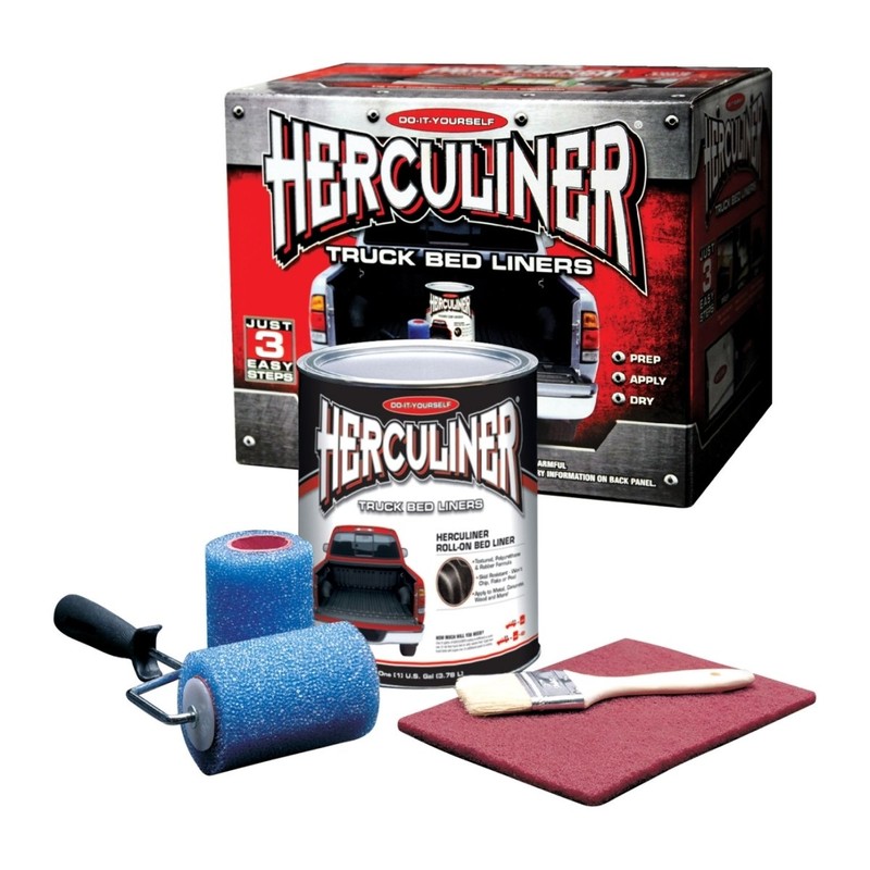 Herculiner Truck Bed Liner Kit For Pick-Up Truck Beds Blk