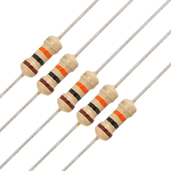 uxcell 1/4 W Carbon Film Resistor, Acid Gold Resistor, 250