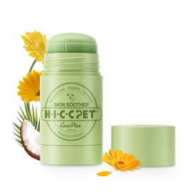 HICC PET Skin Soother Balm for Dogs & Cats - Soothes Skin Itching and Irritation & Prevents Infection, All-Natural Dog Moisturizer for Dry Skin, Lick-Safe Allergy & Skin Irritation Treatment- 0.21oz