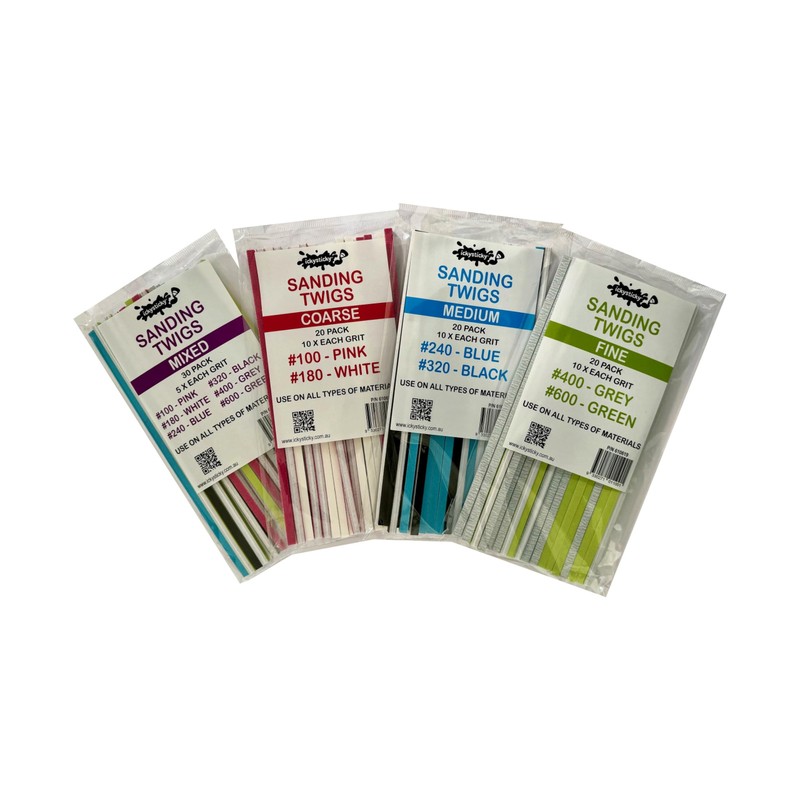 ICKYSTICKY Medium Grits Sanding Twigs or Sticks Ideal for Woodworking