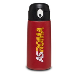 Borraccia termica in acciaio, AS ROMA, Rossa, Per bambini e ragazzi, Scuola, Palestra e tempo libero, Prodotto ufficiale, Idea regalo