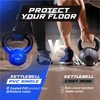 Yes4All 15 lb - Pair Kettlebell Vinyl Coated Cast Iron