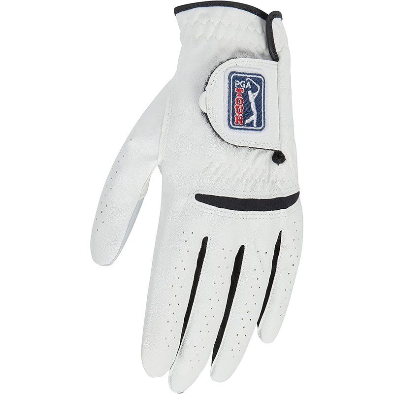 PGA Tour Men's Leather Glove - Right, Bright White, S