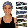 6Pcs Wide Floral Boho Headbands for Women - Elastic Non