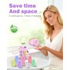Pill Organizer,Pill Dispenser with 7 Large Compartments,Portable Pill Box Bottle
