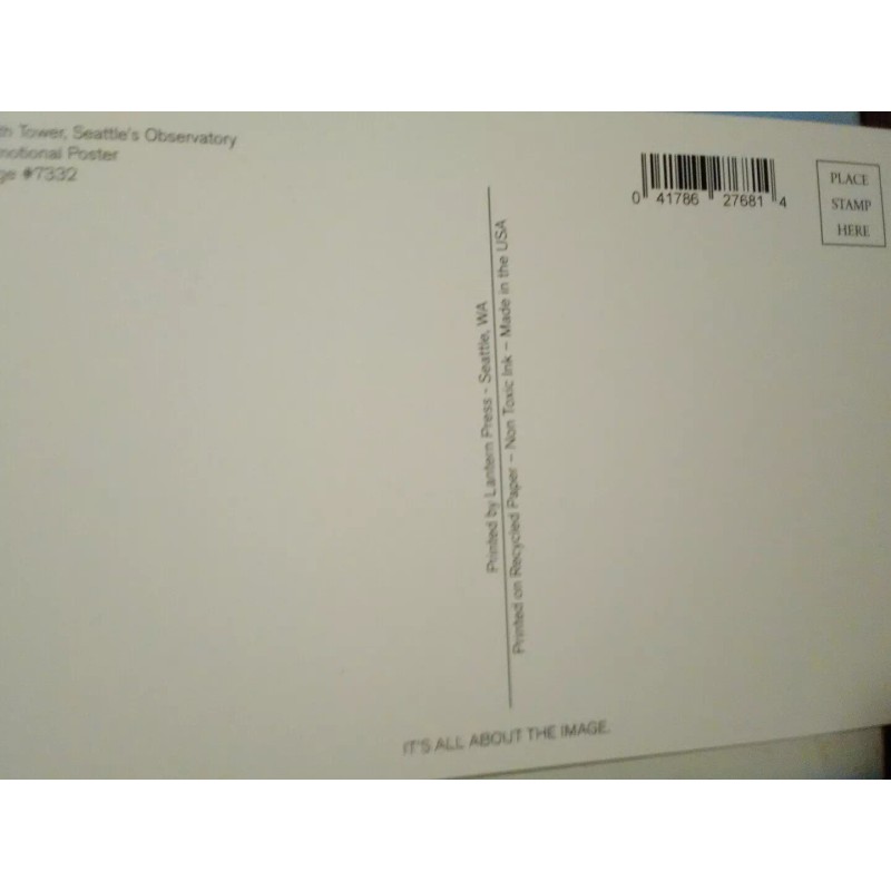 SEATTLE WA aerial view VINTAGE POST CARD SMITH TOWER SEATTLE