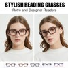 JiSoo Oversized Reading Glasses for Women 2.25, Stylish Designer Readers