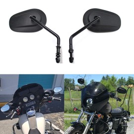 8mm Motorcycle Teardrop Rear Rearview Side Mirrors for Sportster Cruiser Chopper Harley Glide Electra Glide Dyna Softail Davidson XL 883 1200