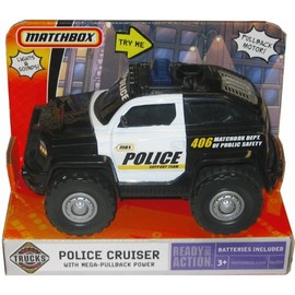 Matchbox Police Cruiser with Mega-Pullback Power