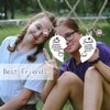 Matching Heart Necklaces for 2 Best Friends Birthday Gifts for