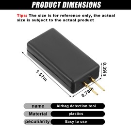 DUSCOKE 8PCS Car SRS Airbag Simulator Tester, 12V 2-Pin Airbag Bypass Resistor Car Diagnostic Scanner Testing Instrument for Finding Faults, Universal Auto Airbags Inspection Tool for Truck SUV (8PCS)