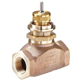 Johnson Controls VG7241CT Series VG7000 Bronze Globe Valve, Two-Way Push-Down-to-Close, Brass Trim, NPT End Connection, 1/2" Valve Size, 0.73 Cv