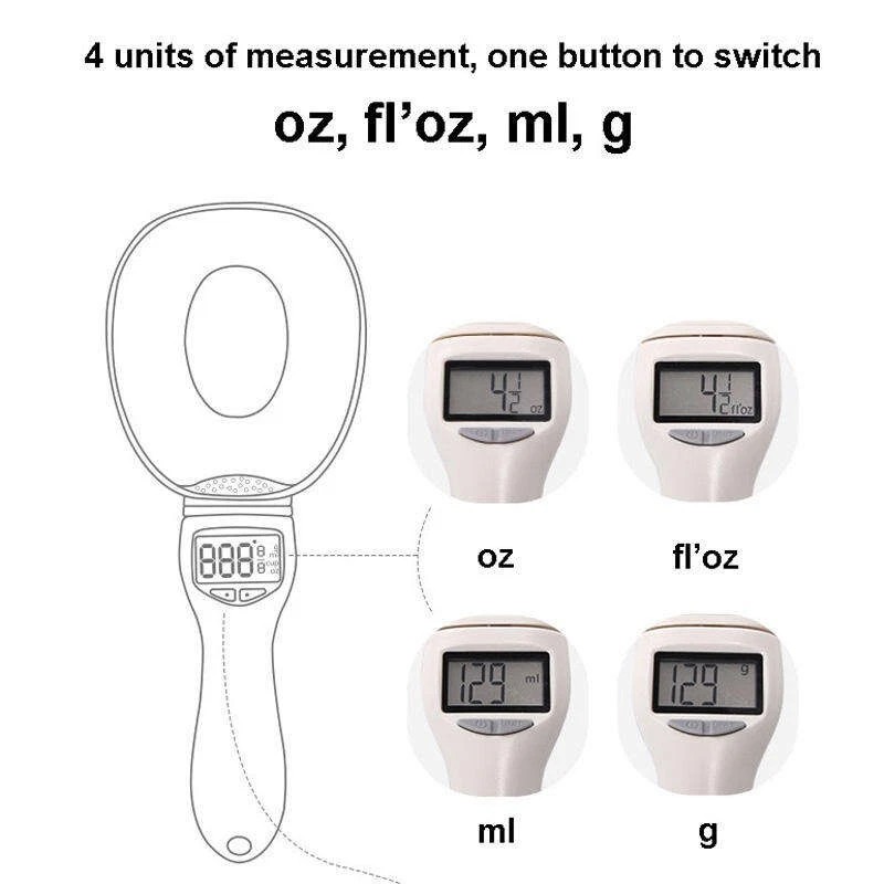 Kitchen Digital Spoon Scale Food Kitchen Cooking Grain Powder Weight